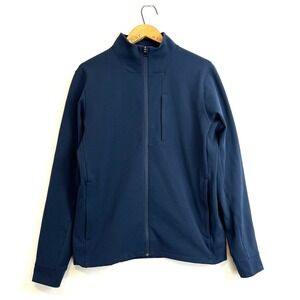 LULUEMON Sojourn Jacket Mens L True Navy Zip Up Stretch Warpstreme Track